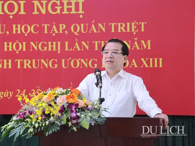 Phó Bí thư Đảng ủy - Phó Tổng cục trưởng TCDL Hà Văn Siêu phát biểu khai mạc